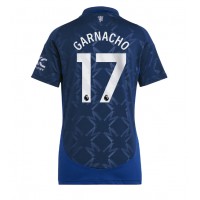 Manchester United Alejandro Garnacho #17 Replica Away Shirt Ladies 2024-25 Short Sleeve